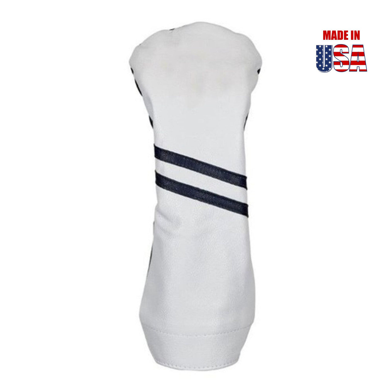 White American Leather with Black Stripes Front, Black Back Driver Headcover
