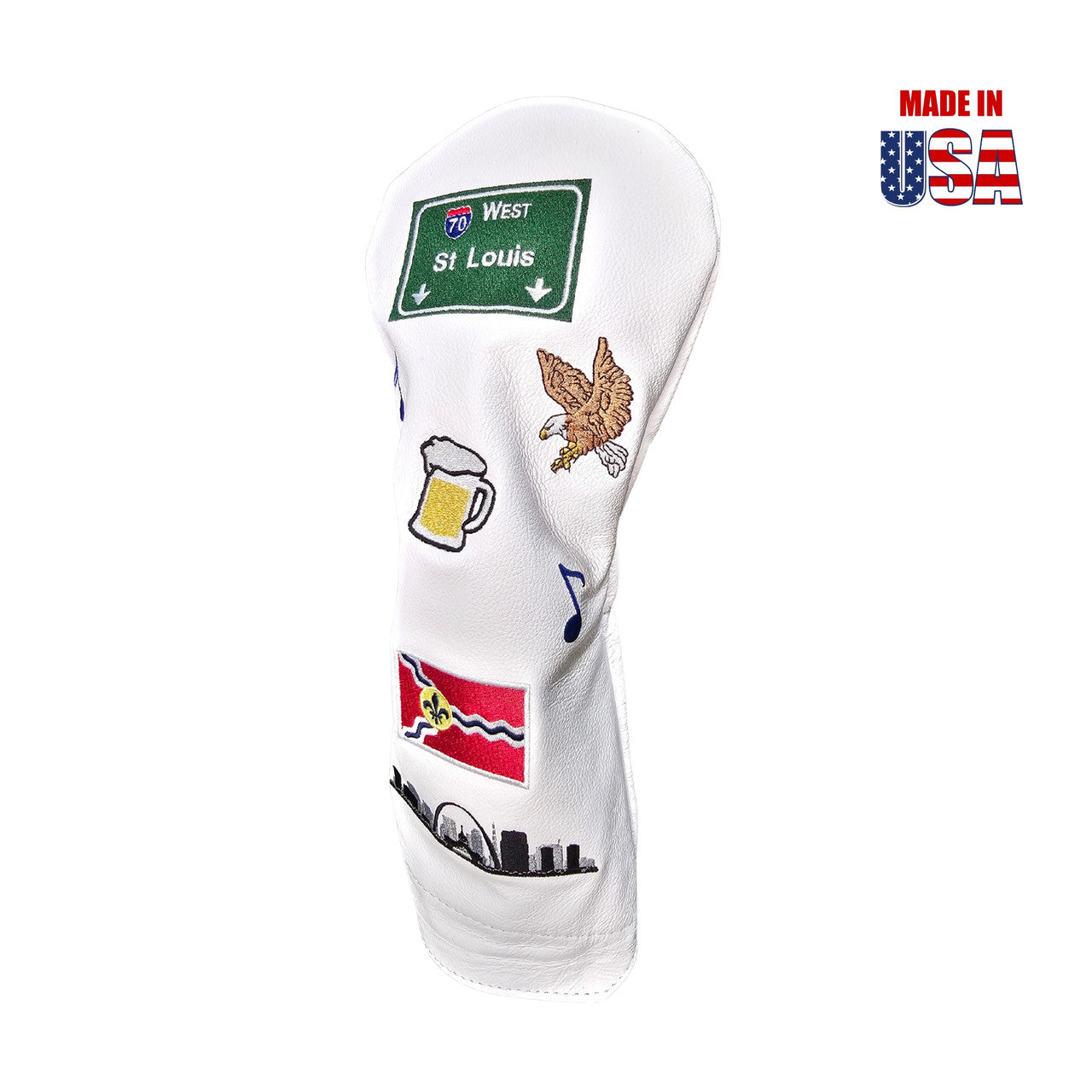 St. Louis Mural Headcover White Profile 9 Winstoncollection.com