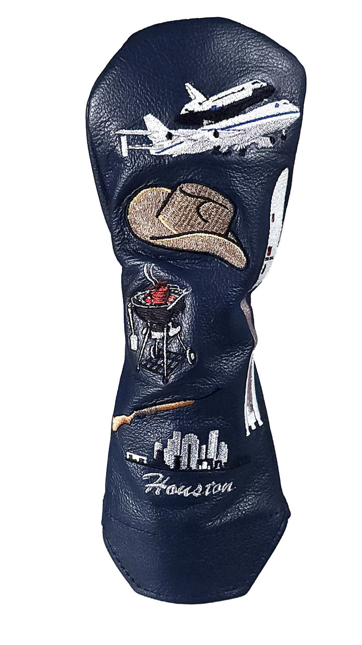 Houston Mural Hybrid Headcover-Navy