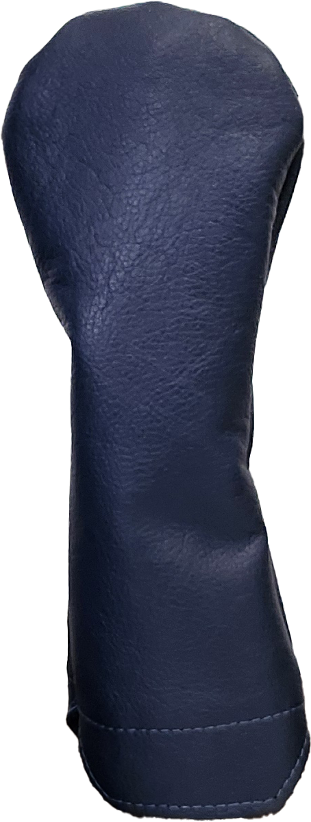 Solid Navy Leather Driver Headcovers