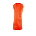 Premium Neon Solid Leather Headcovers - Driver - Neon Orange