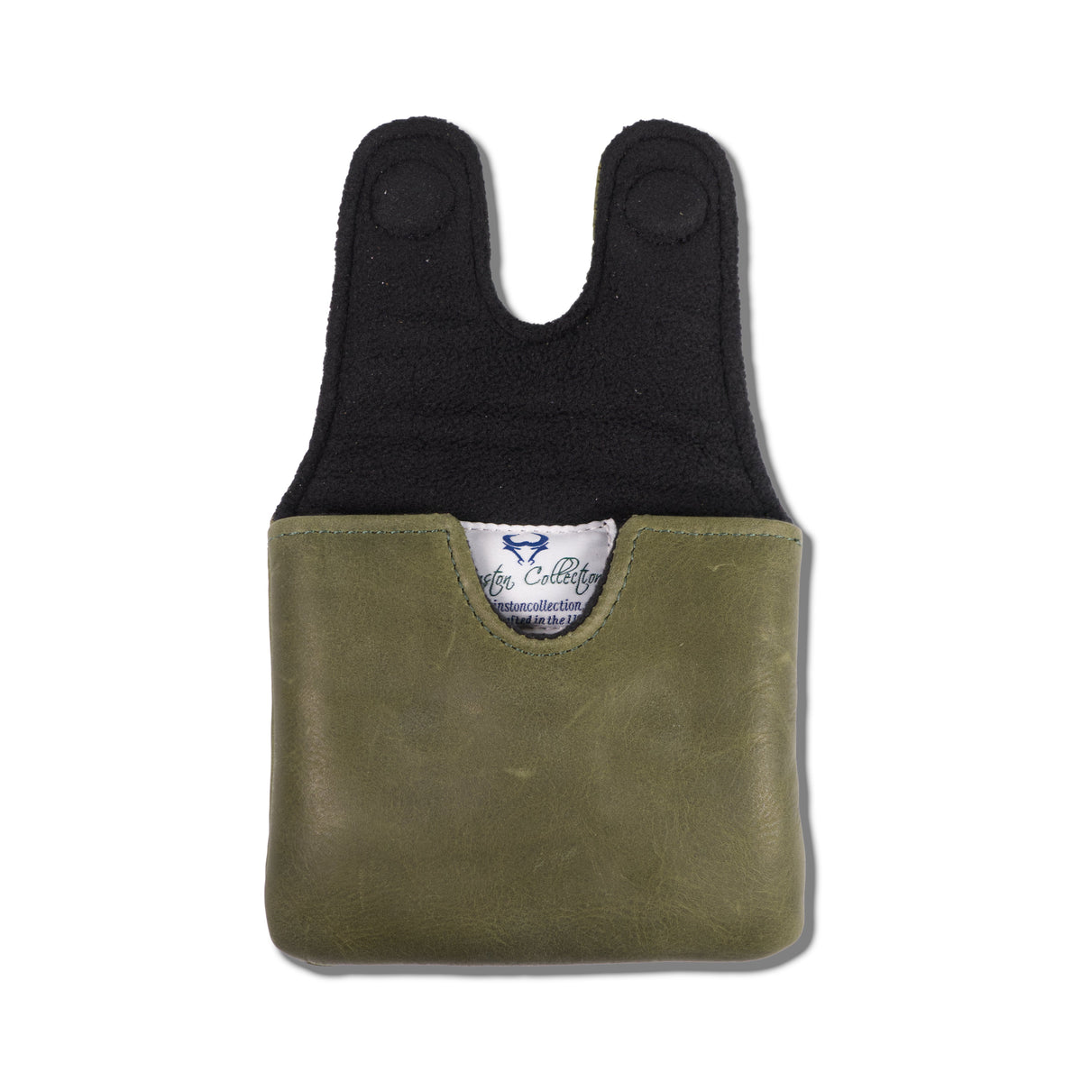 Standard Center Shaft Putter Headcover in Premium Pull-Up Leather - Forest Green