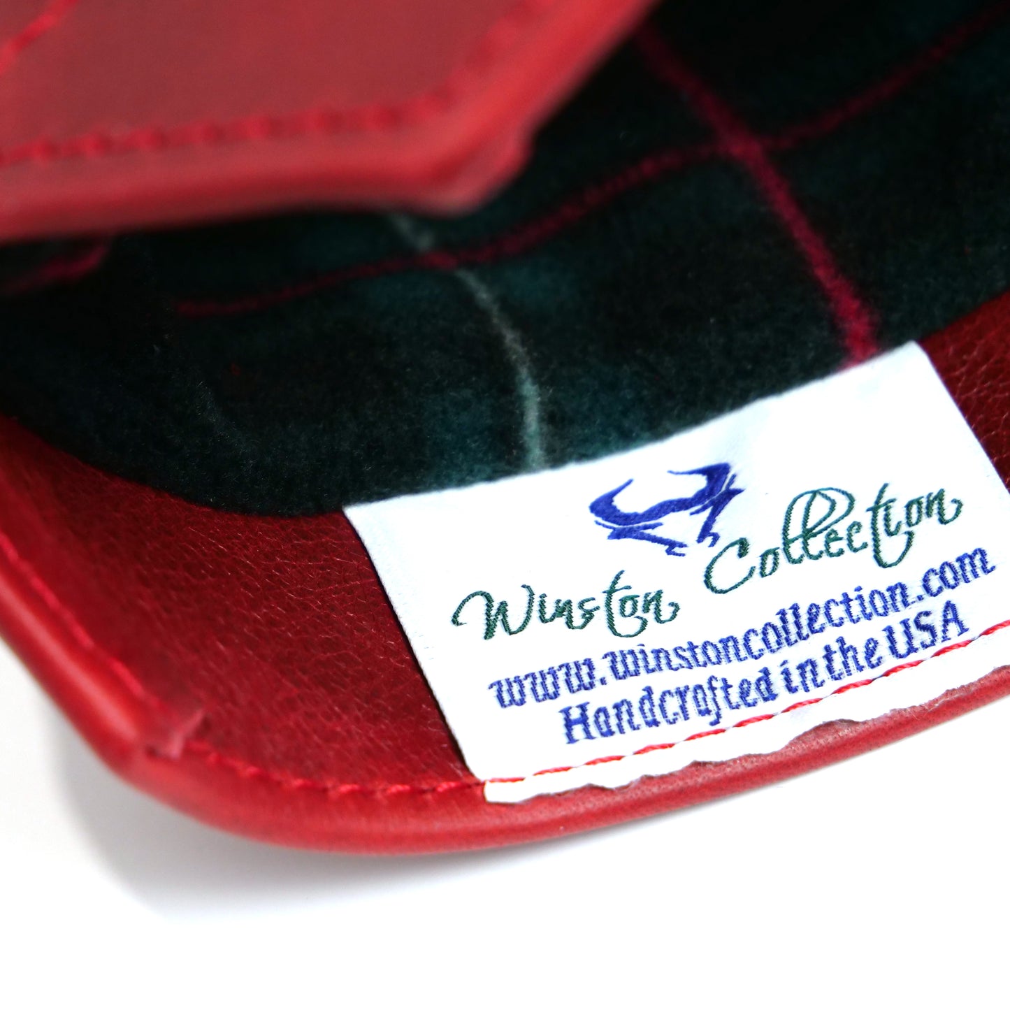 Red Pullup Premium Leather Headcovers - Winston Collection