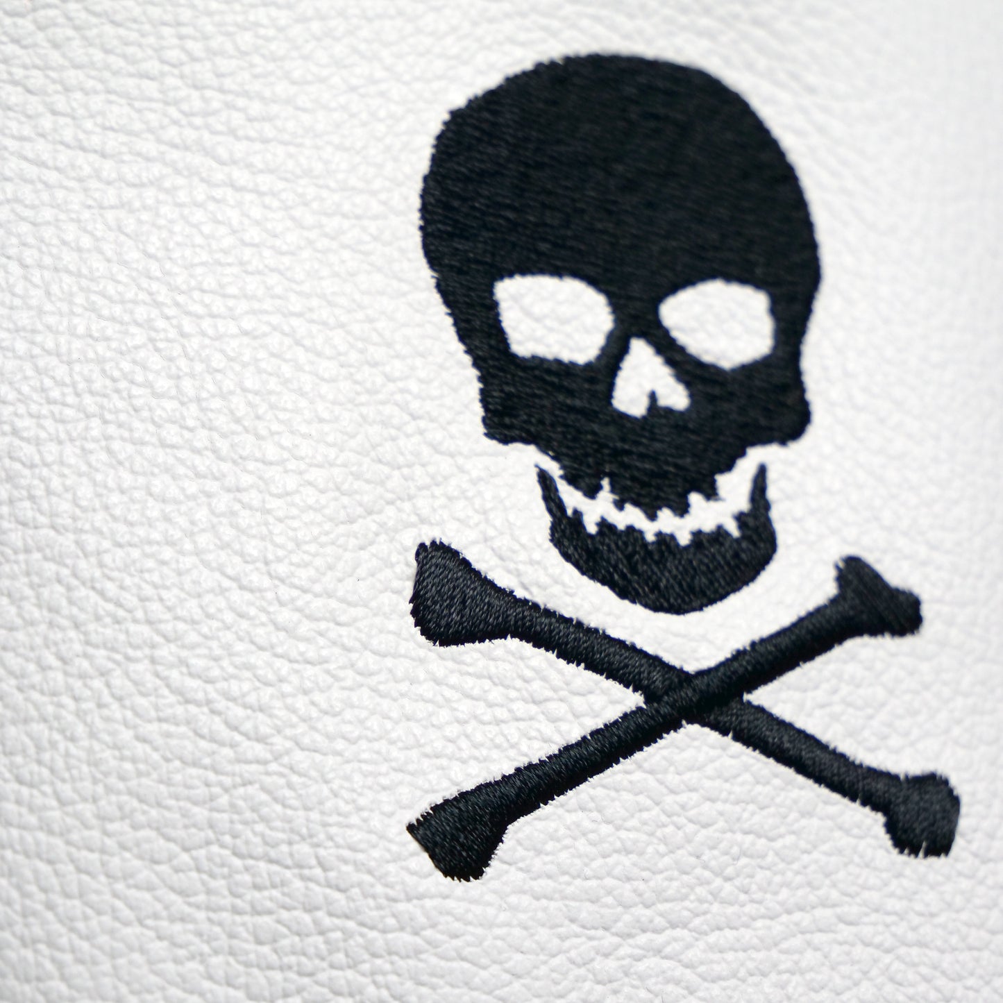 French Seam Skull & Crossbones Leather Golf Headcovers - Winston Collection