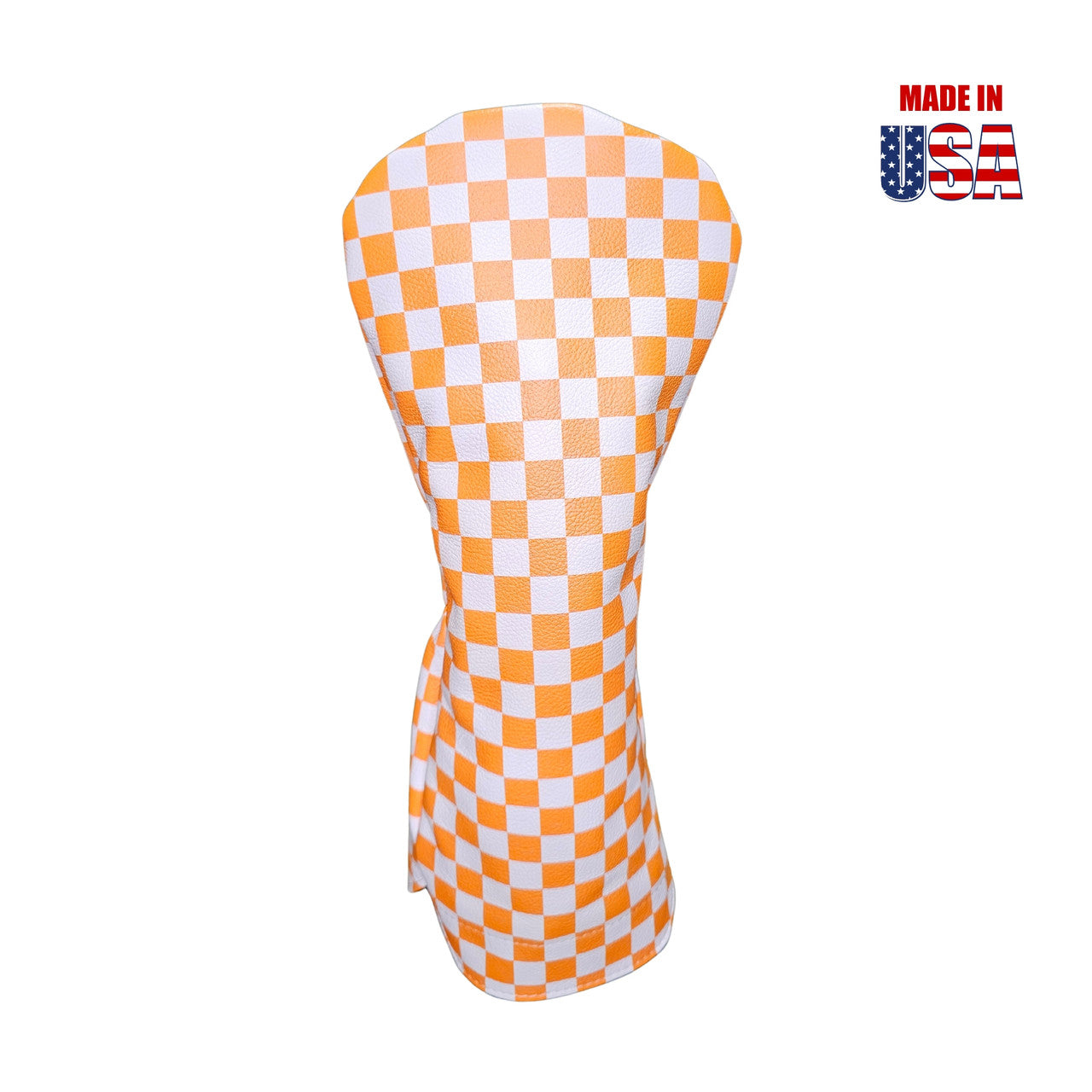 Tennessee Orange Checkerboard Digital Print Driver Leather Headcover, 3 winstoncollection.com
