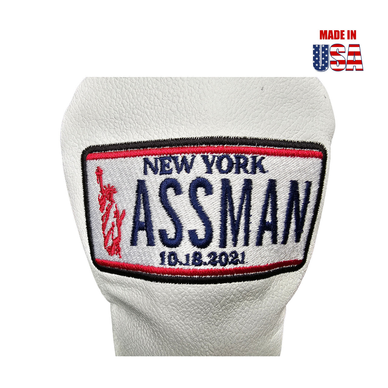 Assman White Leather Fairway Cover img