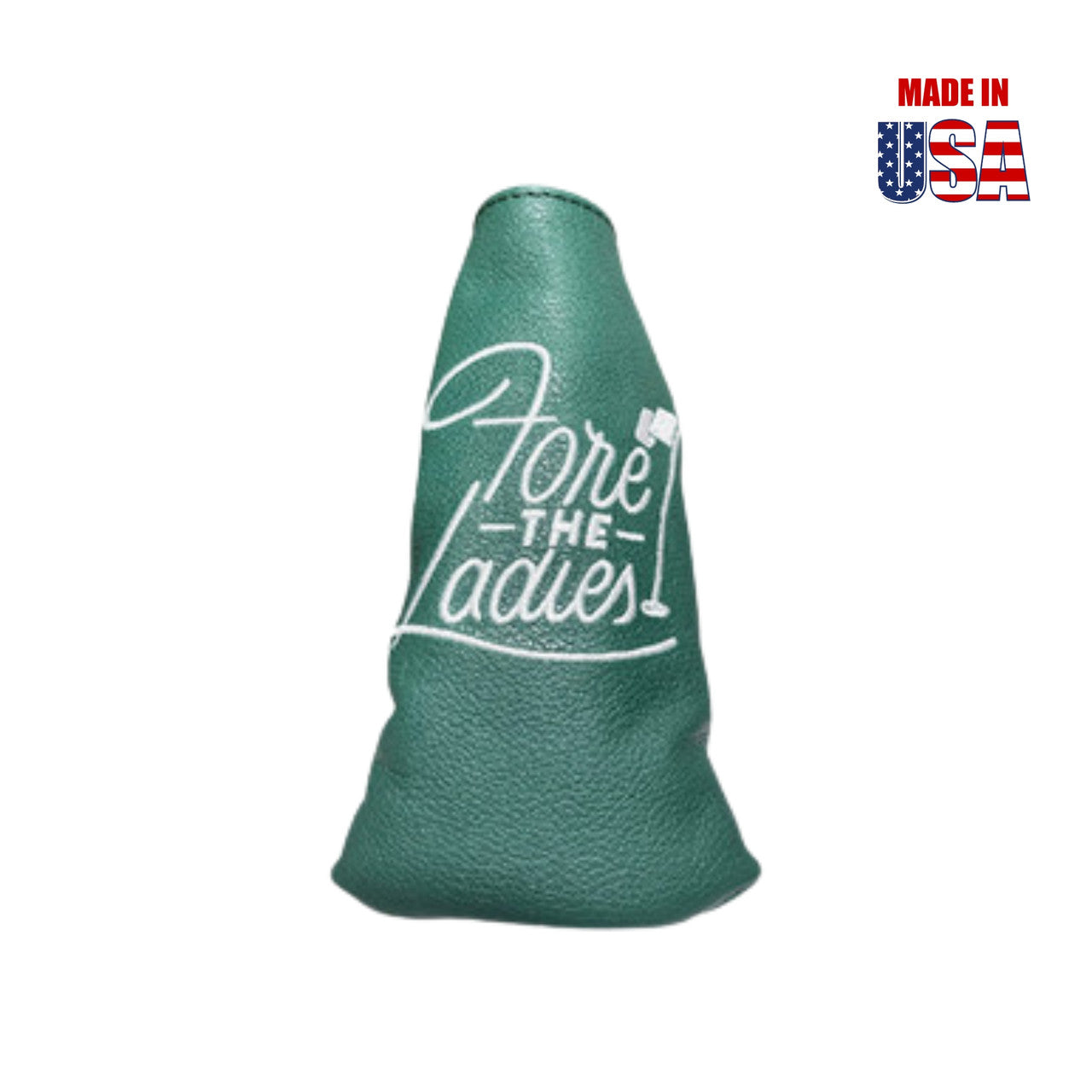 For the Ladies Blade/Boot Style Putter Covers in Kelly Green American Leather