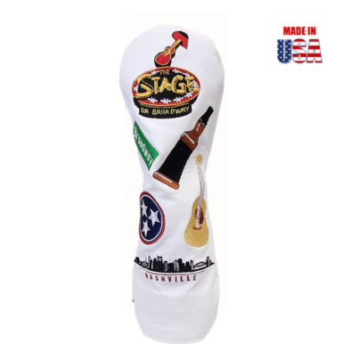 Nashville Sounds and Spots Mural Leather Headcover White Hybrid