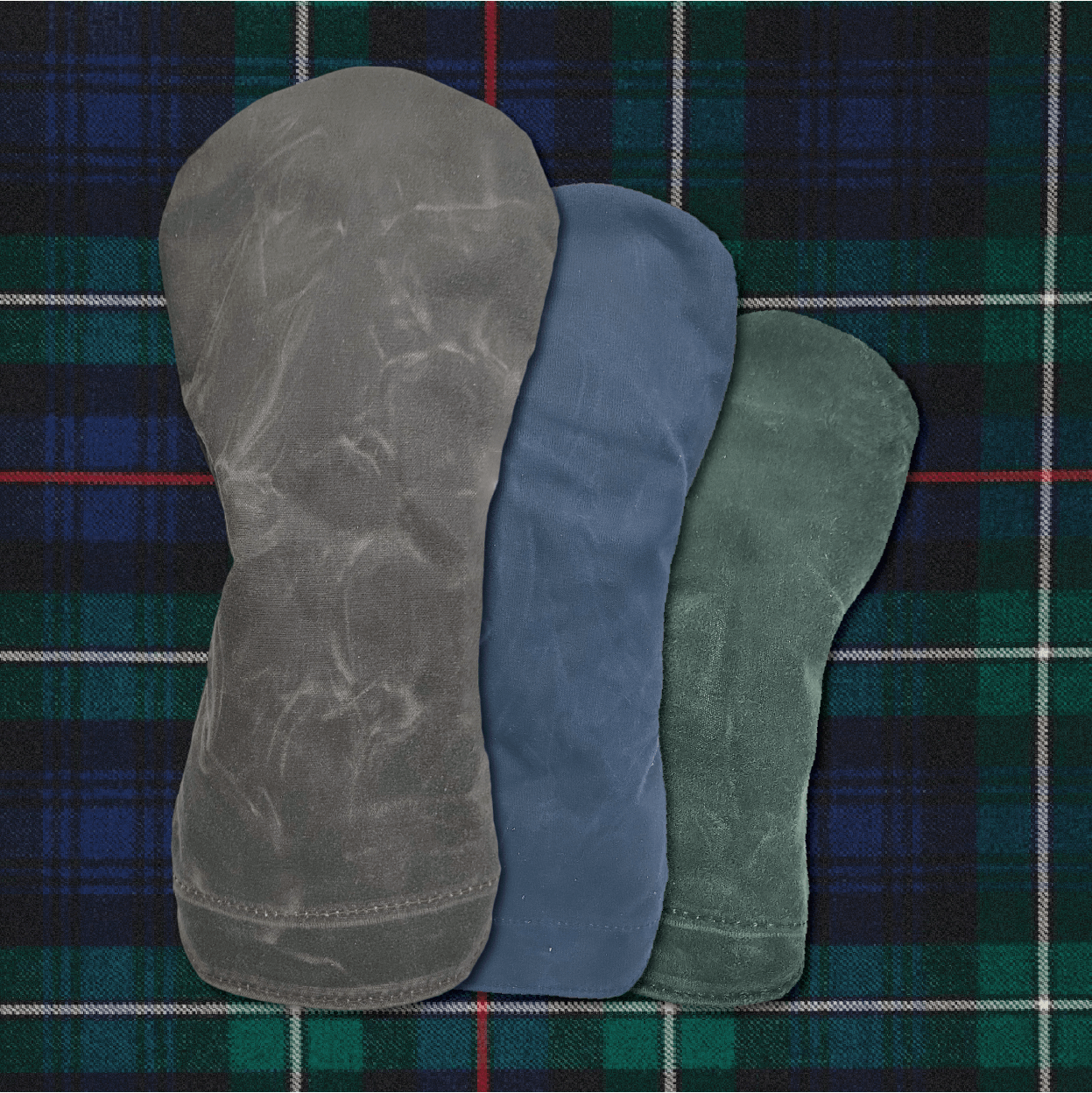 Solid Color Waxed Canvas Golf Headcovers