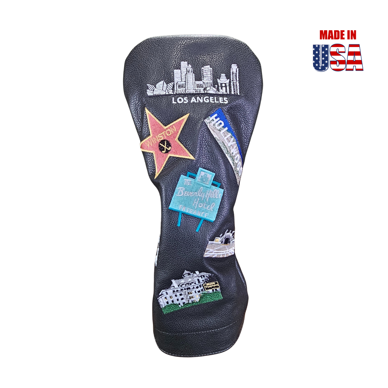 Black Los Angeles Mural Headcovers