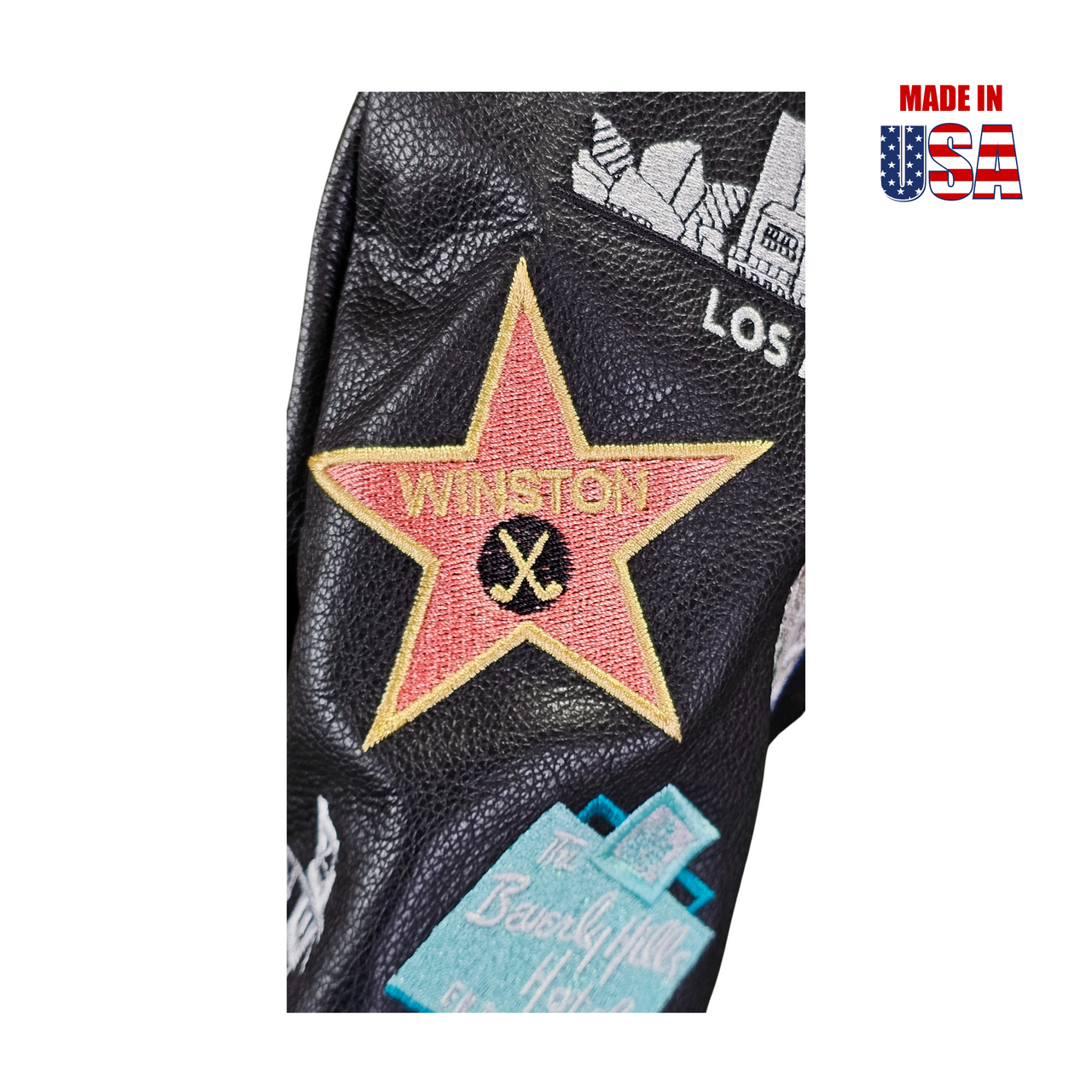 Black Los Angeles Mural Headcovers 2