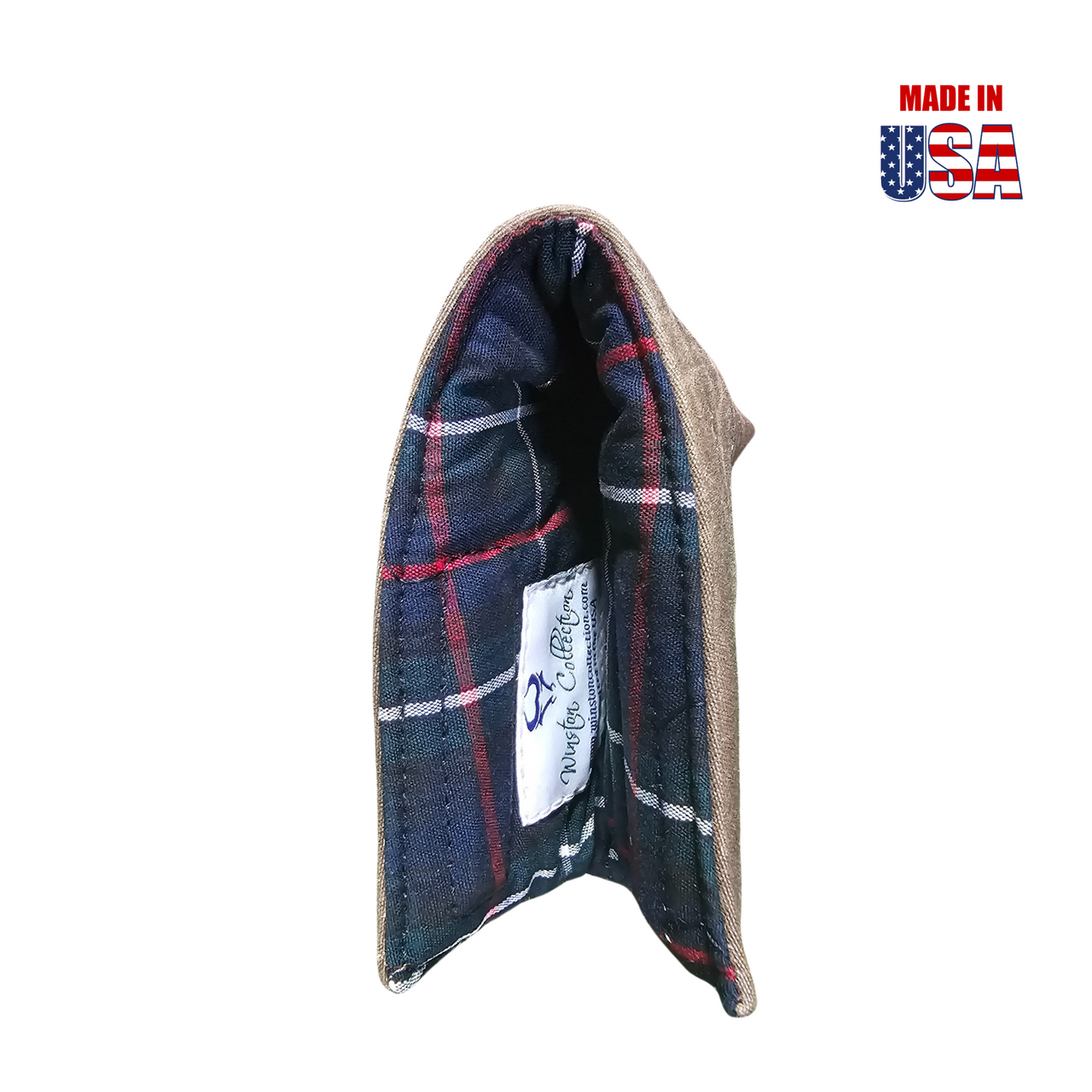Dark Oak Solid Waxed Canvas Blade Putter Covers 1