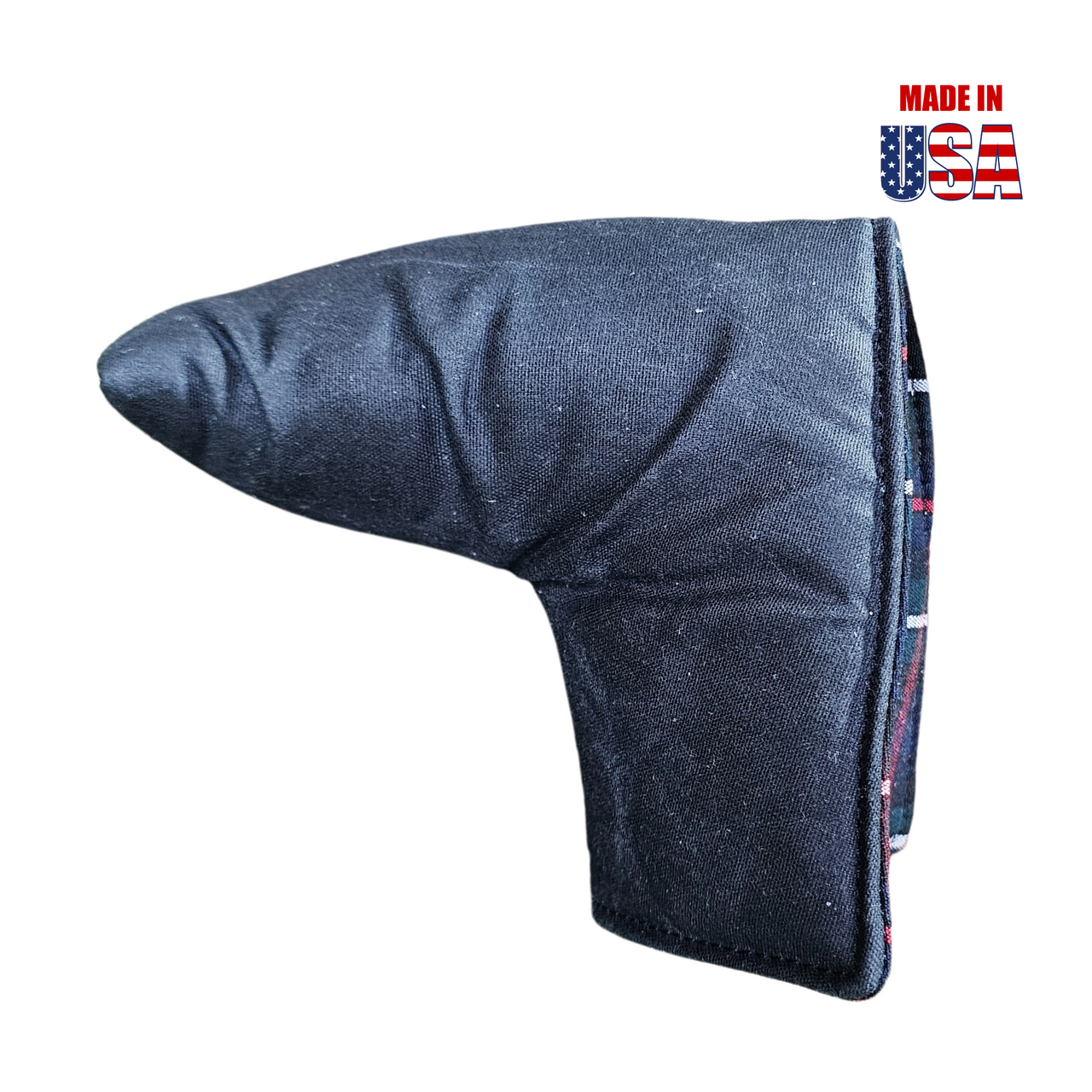 Black Solid Waxed Canvas Blade Putter Covers