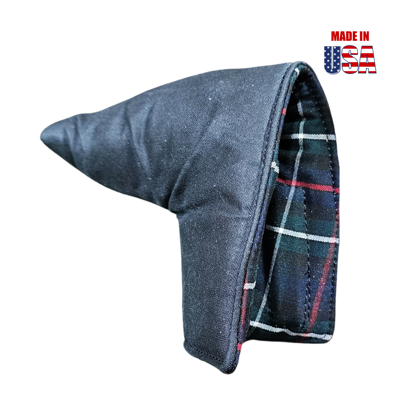 Black Solid Waxed Canvas Blade Putter Covers 1