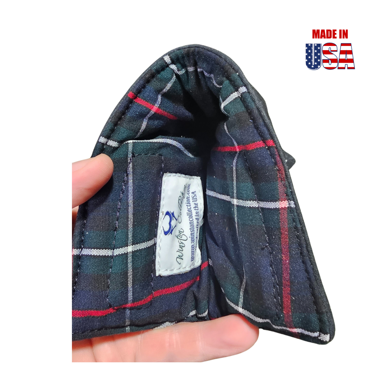 Black Solid Waxed Canvas Blade Putter Covers 2