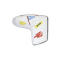 Lobster Roll Blade Leather Headcover - White