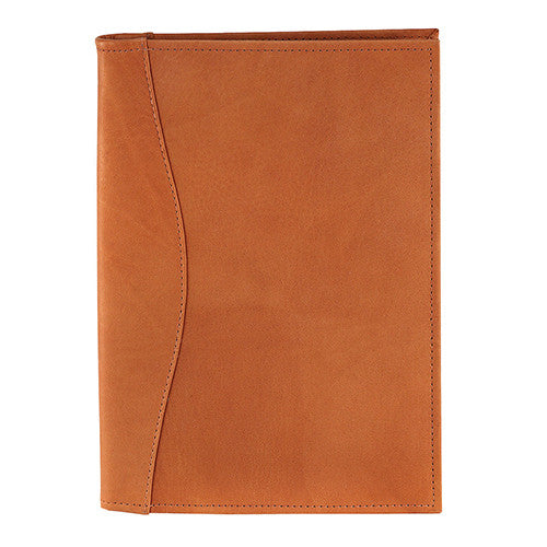 Tan Colombian Leather Small Desk Portfolio