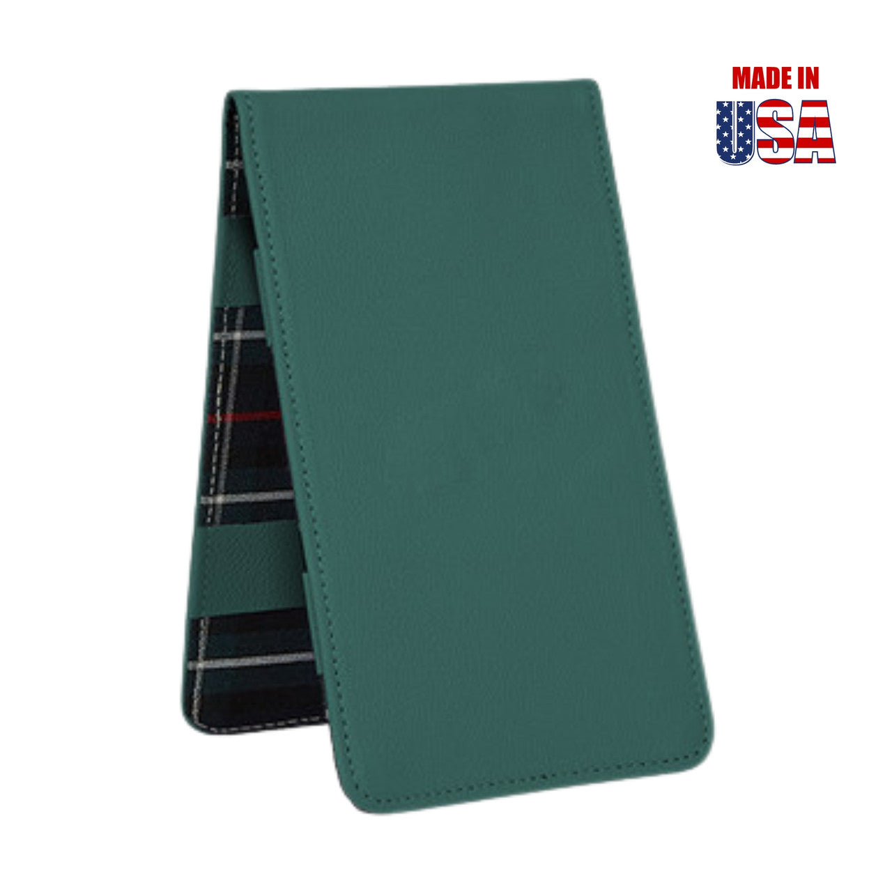 Kelly Green American Leather Scorecard & Yardage Book Holder