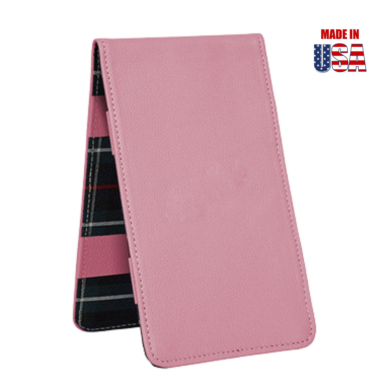Pink American Leather Scorecard & Yardage Book Holder