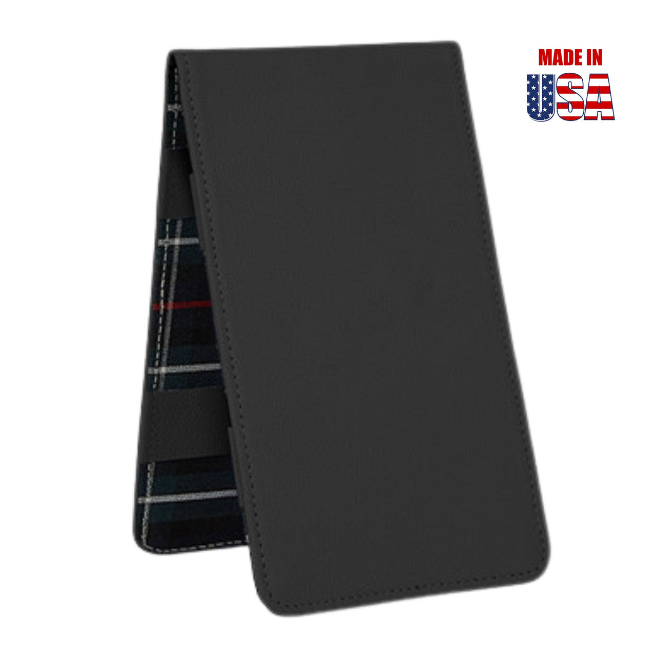 Black American Leather Scorecard & Yardage Book Holder