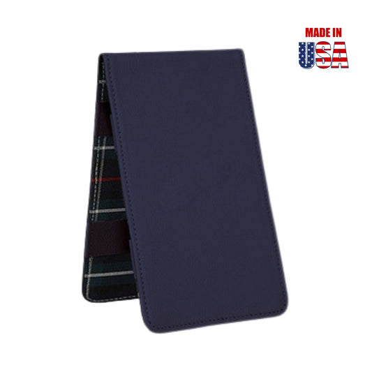 Navy American Leather Scorecard & Yardage Book Holder