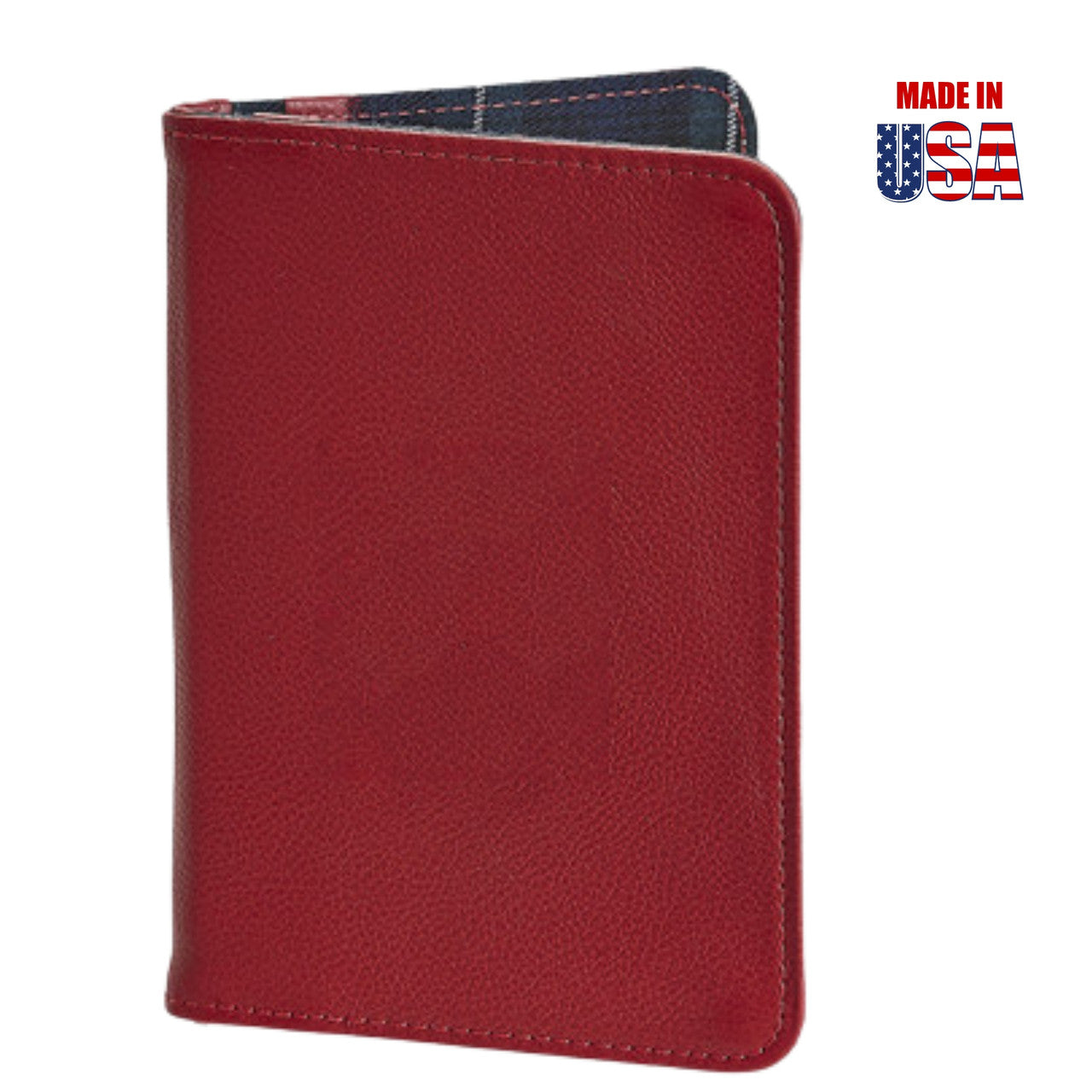 Red American Leather Classic Scorecard Holder