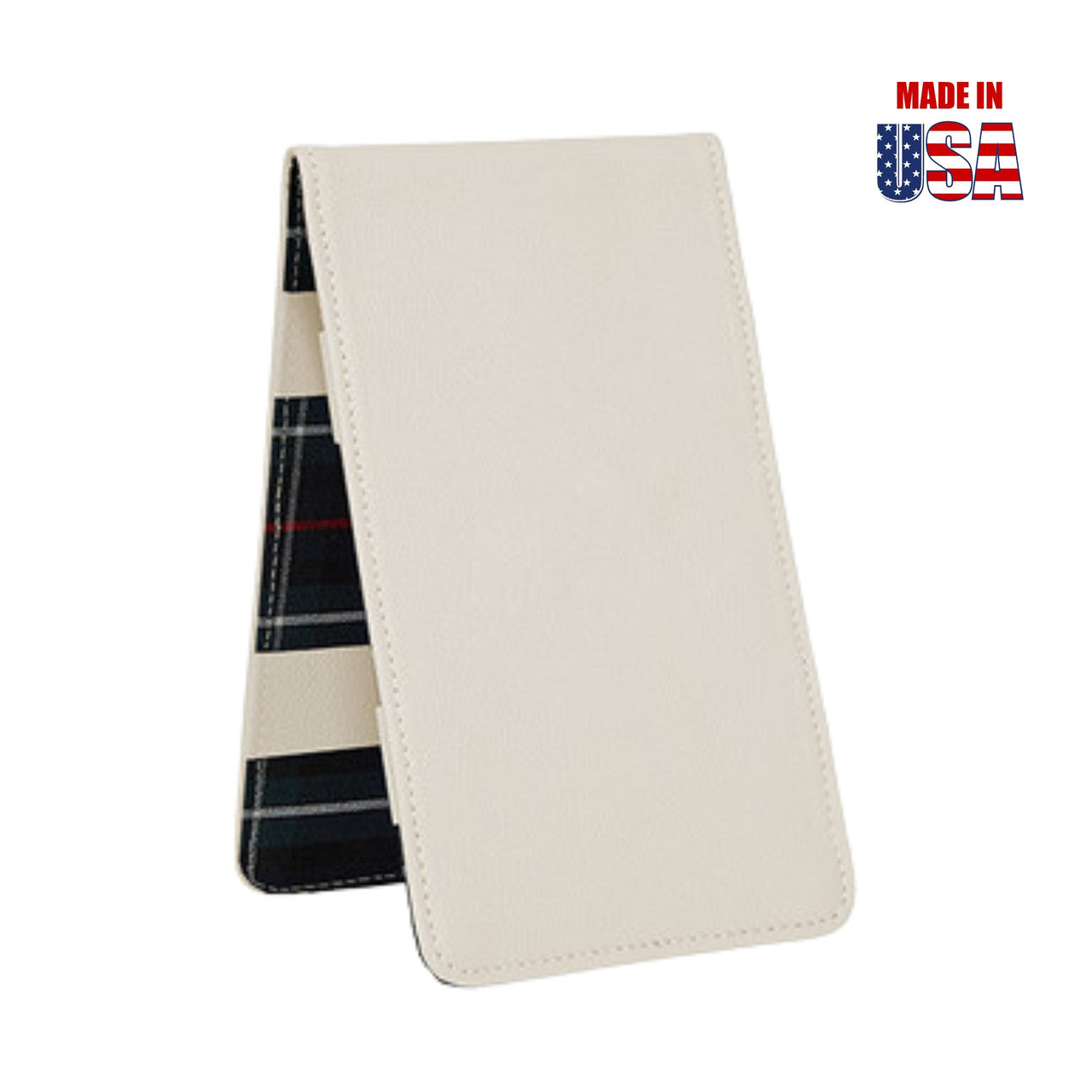 Egg Shell American Leather Scorecard & Yardage Book Holder
