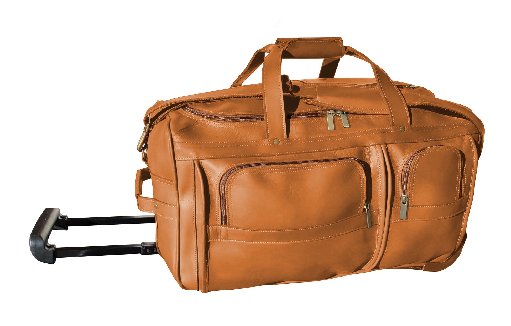 20" Wheeled Duffel Bag in Colombian Leather