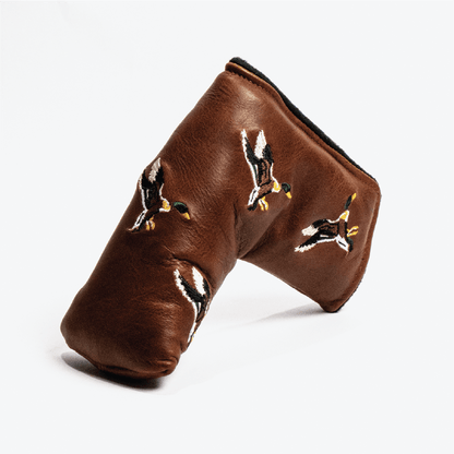 Flying Mallard Pullup Leather Blade Putter Cover