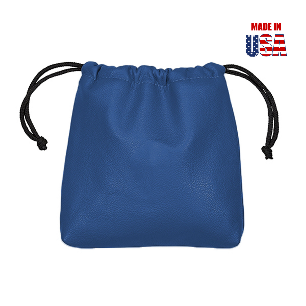 Ocean Blue American Leather Drawstring Player's Pouch