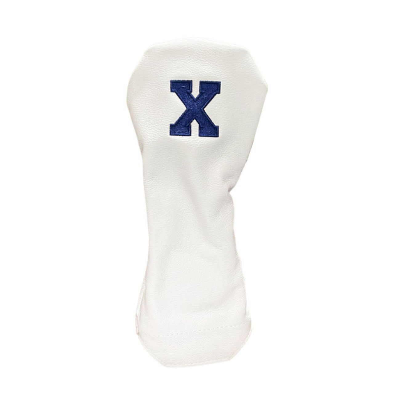 "Classic Series" Leather Headcovers - Fairway X - Navy with White and Red Stripe