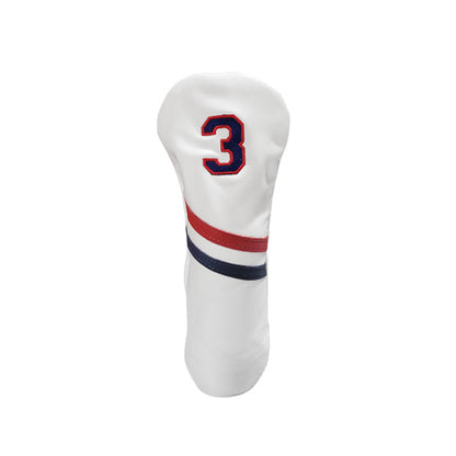 Country Club Two Stripe Leather Headcovers