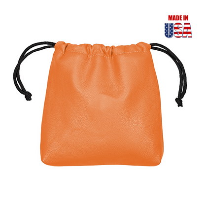 Orange American Leather Drawstring Player's Pouch