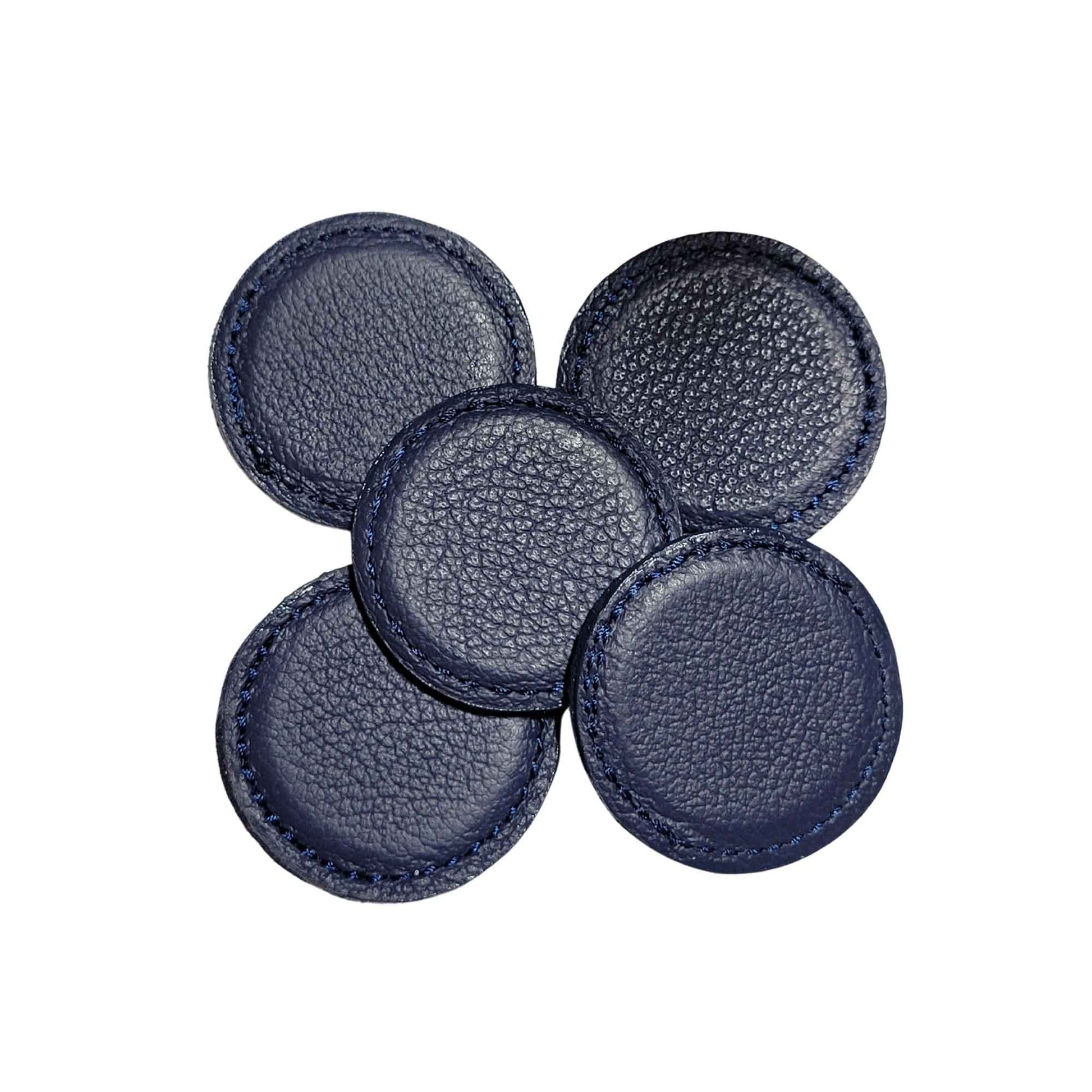 Winston Collection American Leather Ball Markers - Navy Blue - 5