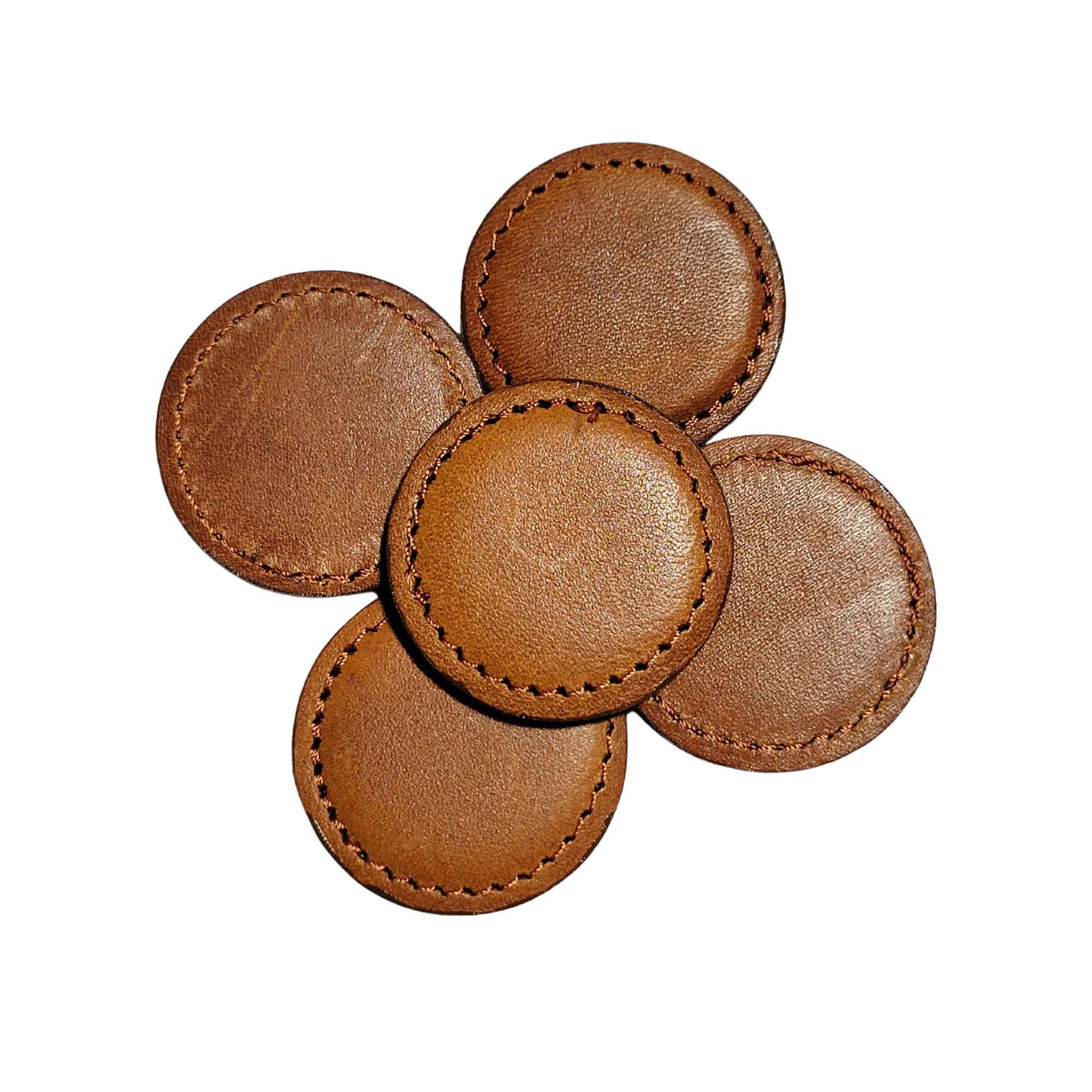 Winston Collection American Leather Ball Markers - Special Brown - 5
