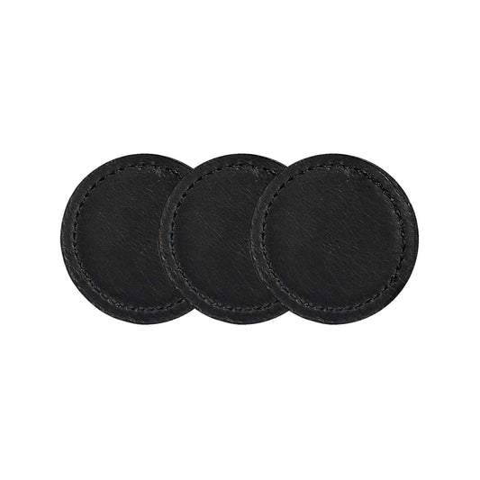 Pull-Up Leather Ball Markers - Black - 3