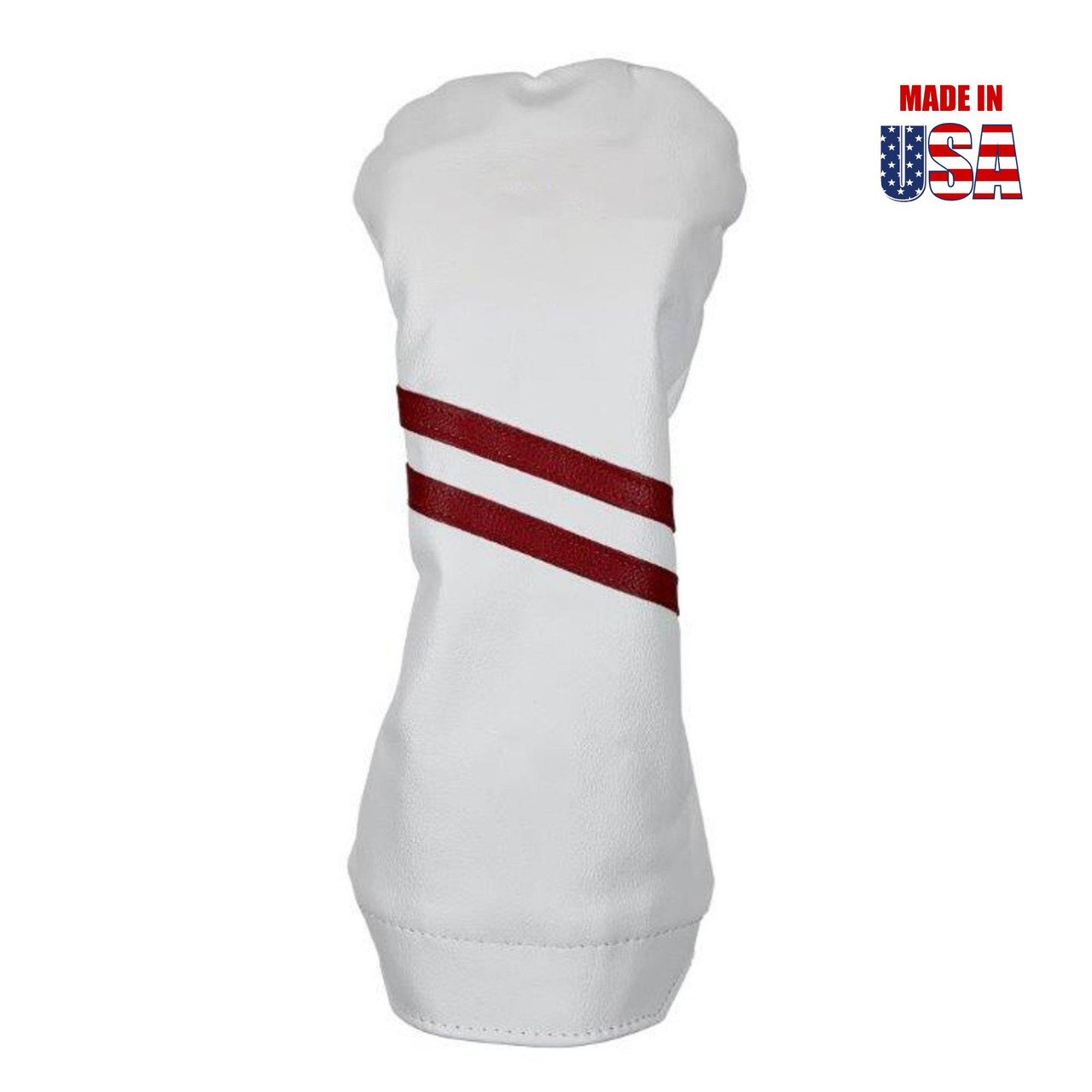 Two Stripe Traditional Leather Golf Headcovers