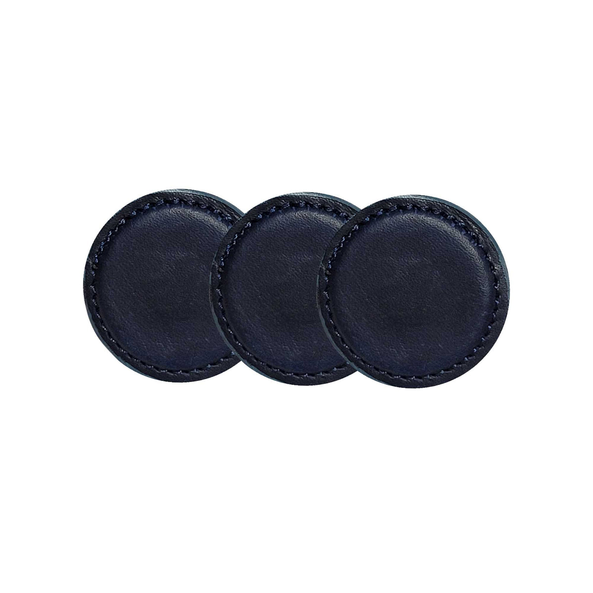 Pull-Up Leather Ball Markers - Navy - 3