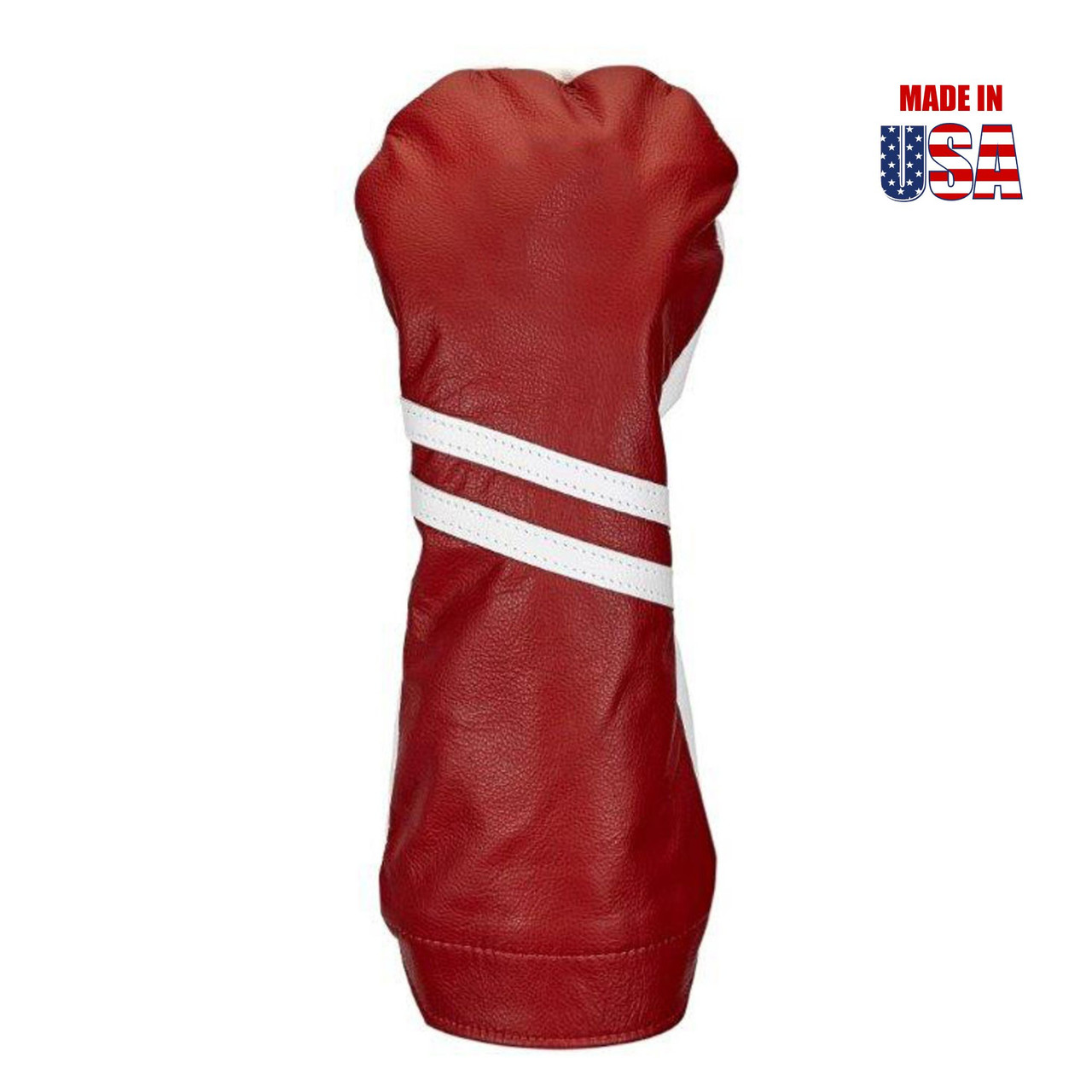 Two Stripe Traditional Leather Golf Headcovers