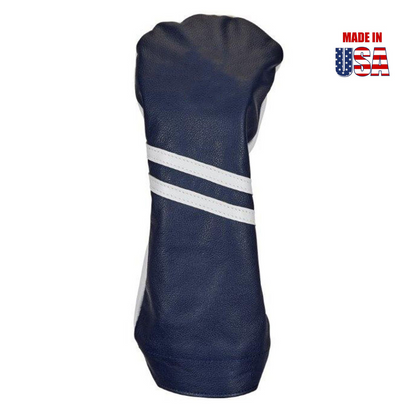 Two Stripe Traditional Leather Golf Headcovers