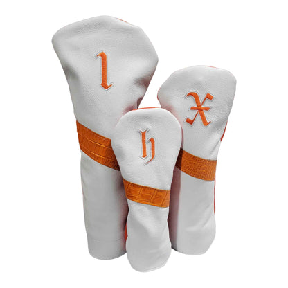 Alligator Stripe Leather Headcovers