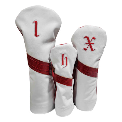 Alligator Stripe Leather Headcovers