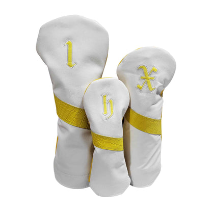 Alligator Stripe Leather Headcovers