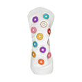 Donut American Leather Headcover - Driver - White