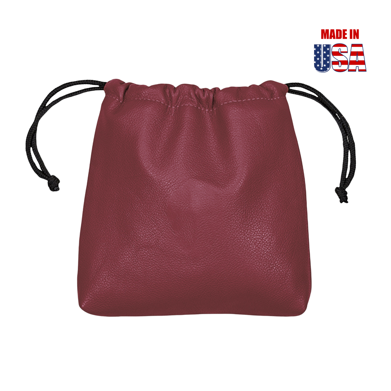 Cardinal American Leather Drawstring Player's Pouch