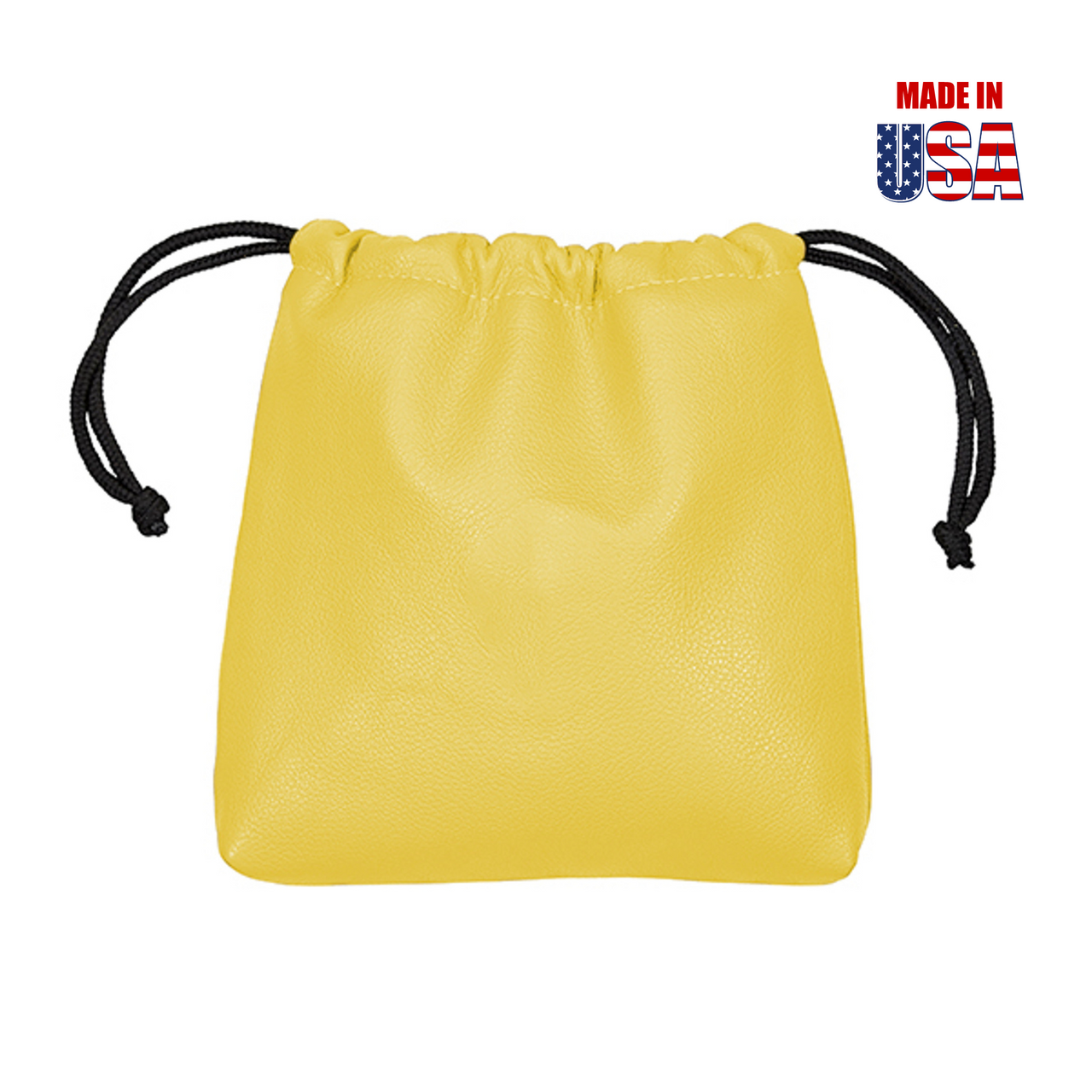 Yellow American Leather Drawstring Player's Pouch