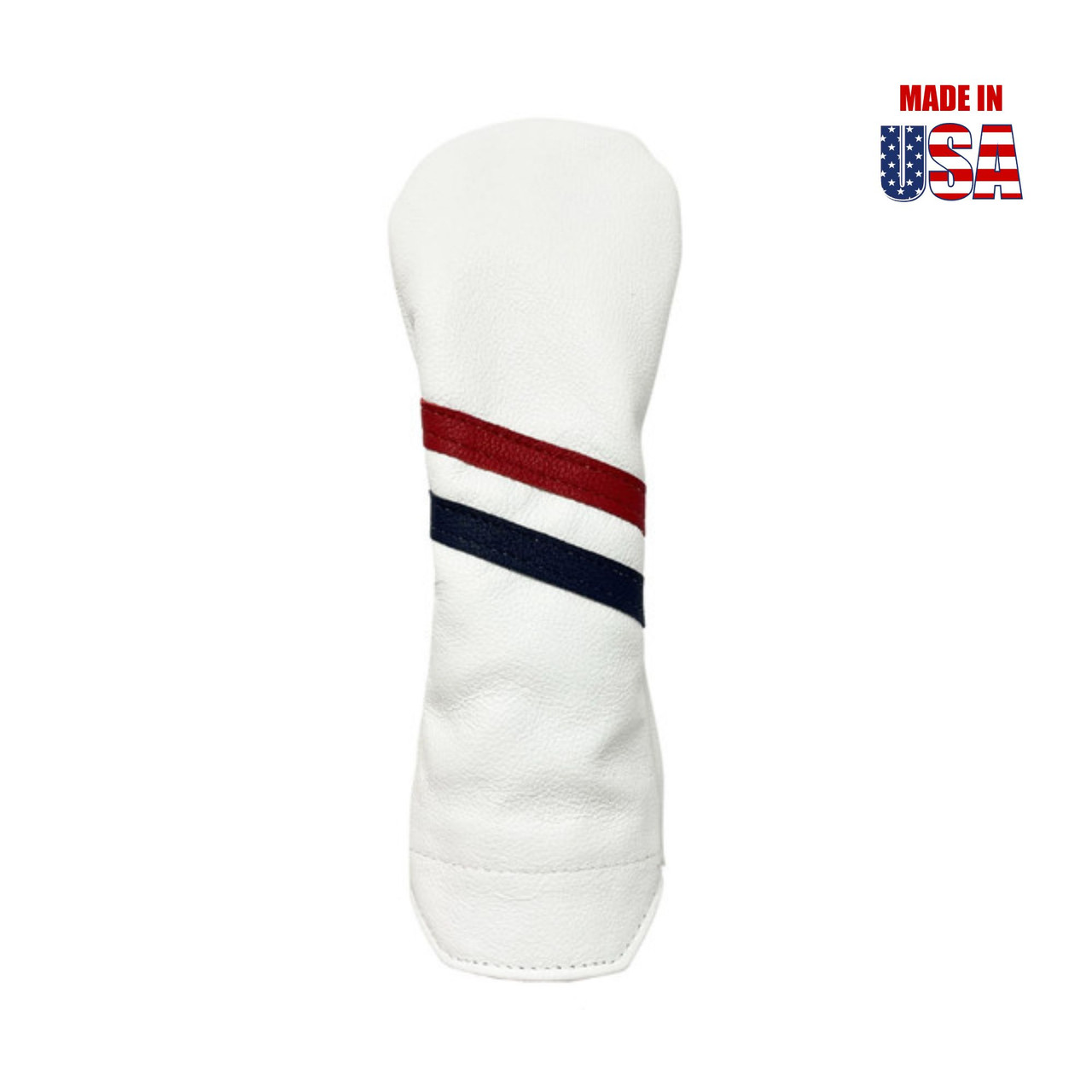 Two Stripe Leather Hybrid Headcover