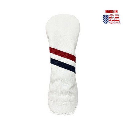 Two Stripe Traditional Leather Golf Headcovers