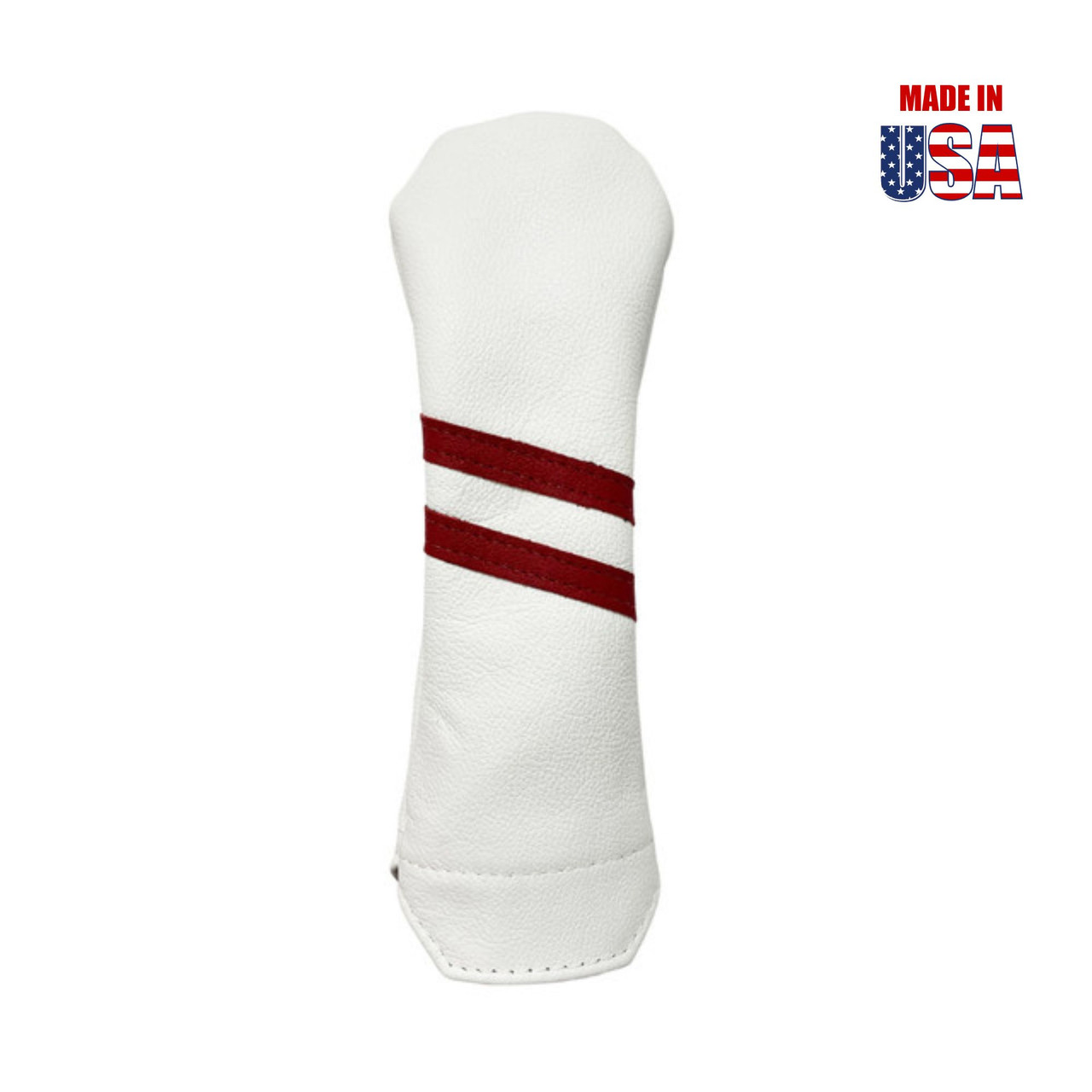 Two Stripe Leather Hybrid Headcover