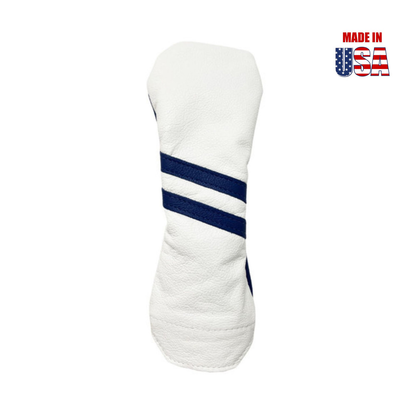 Two Stripe Leather Hybrid Headcover